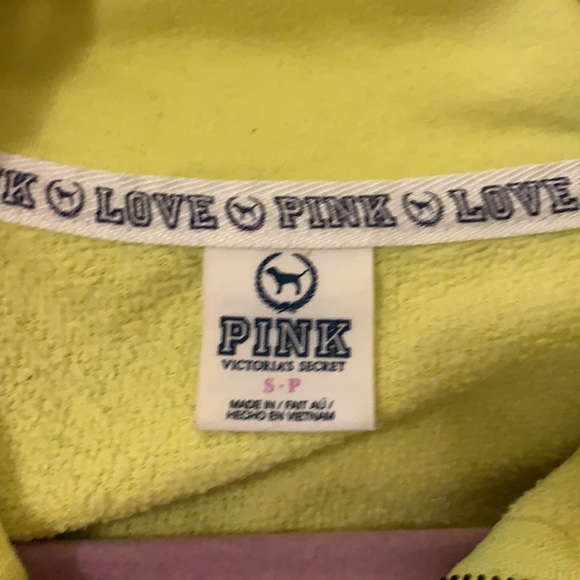 ⭐️ PINK quarter zip sweater, size S ⭐️ - Picture 3 of 3